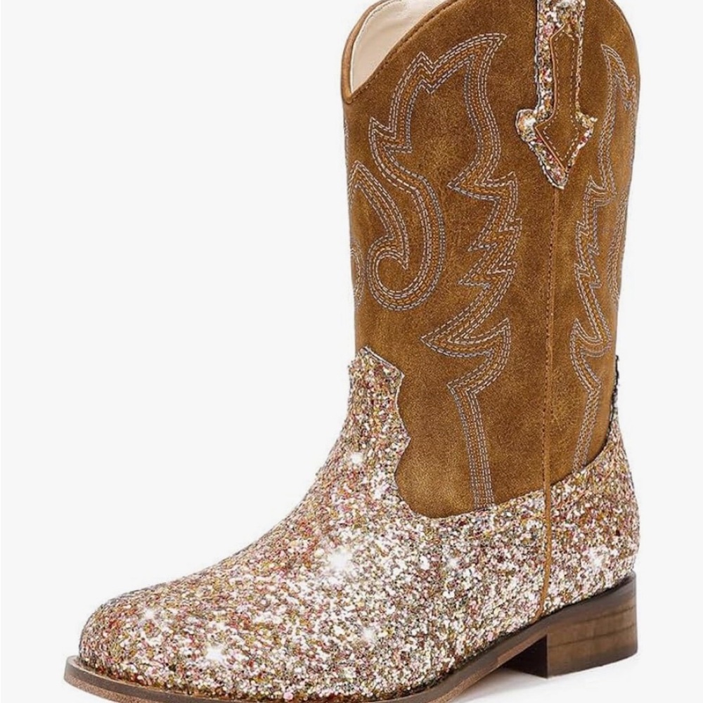 Kids Glitter Cowboy Boots